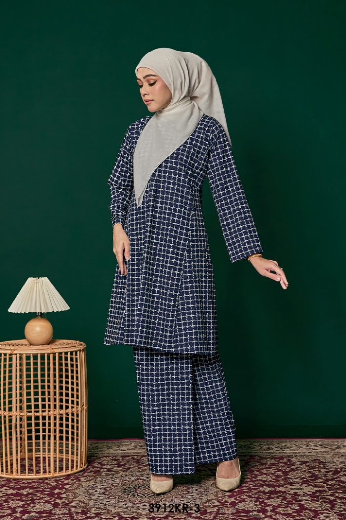 Riau Kurung in Dark Blue (3912KR-3)