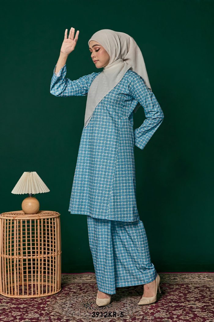 Riau Kurung in Aqua (3912KR-5)