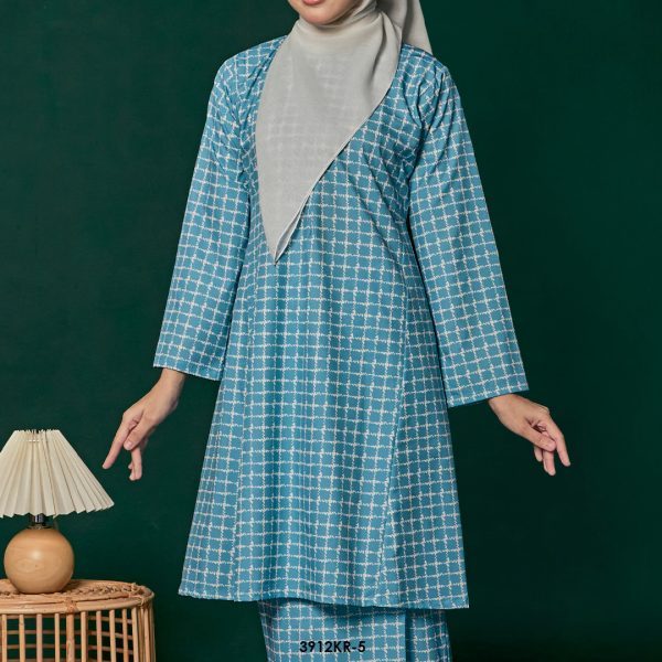 Riau Kurung in Aqua (3912KR-5) - Image 3