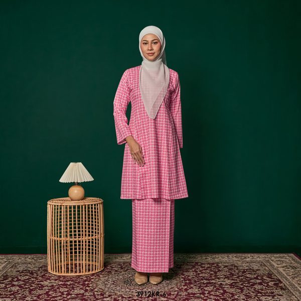 Riau Kurung in Highlight Pink (3912KR-6)