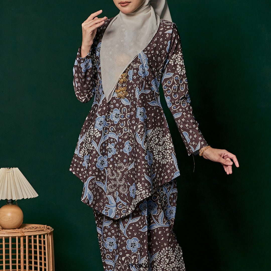 Kebaya Saloma in Brown (3913KS-1) - Image 3