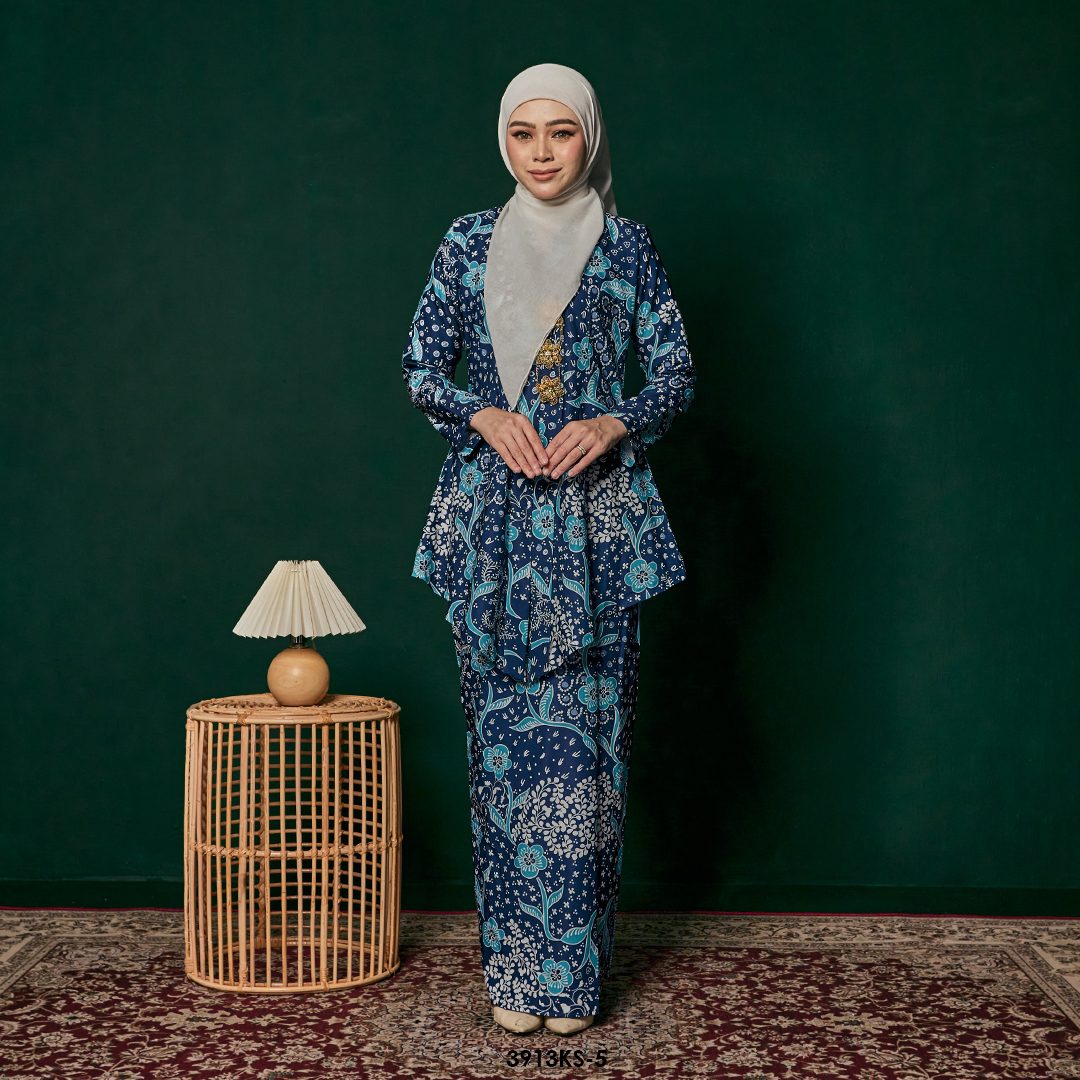 Kebaya Saloma in Dark Blue (3913KS-5)