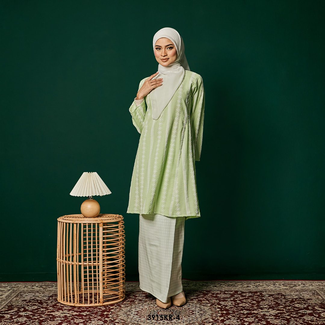 Riau Kurung in Light Green (3915KR-4)