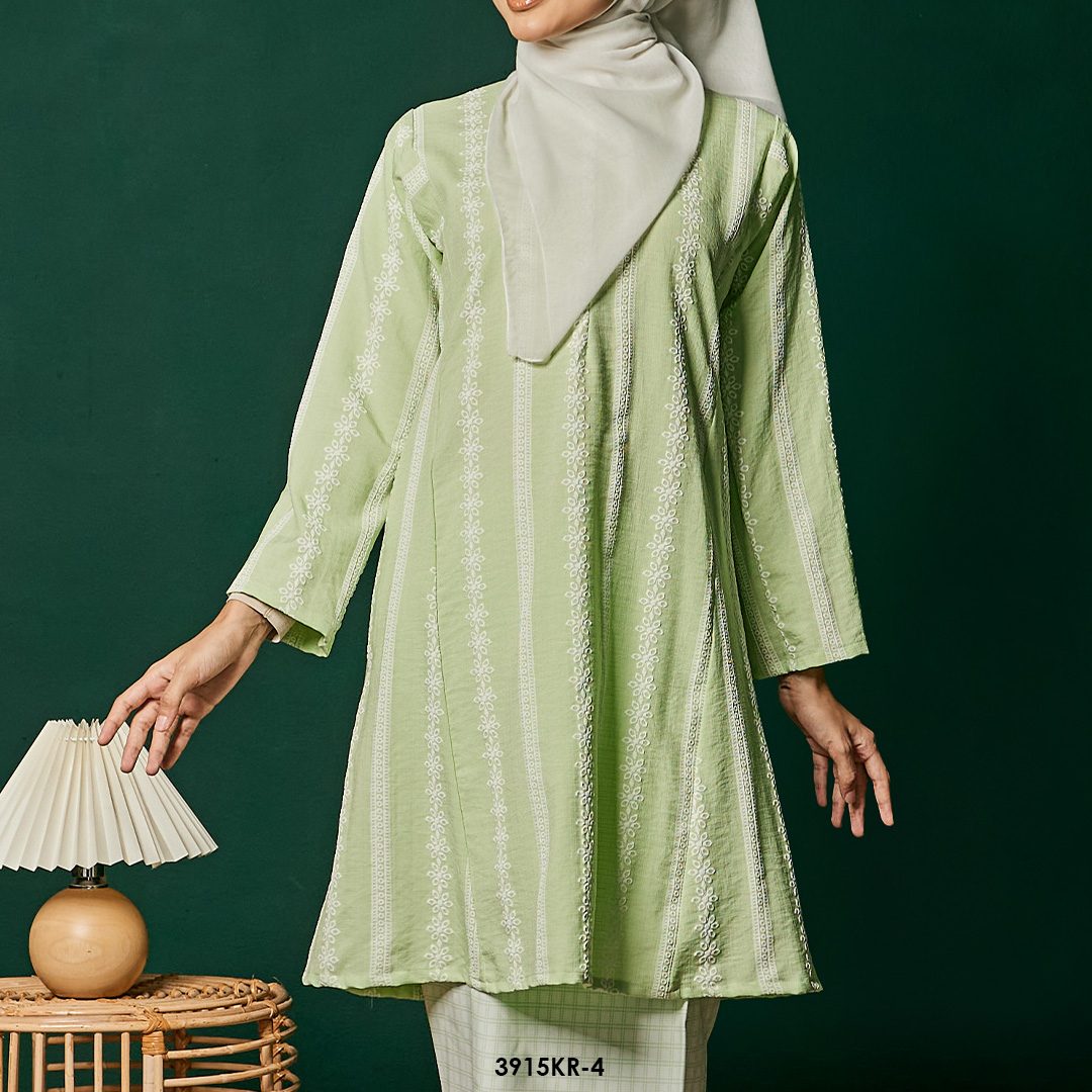 Riau Kurung in Light Green (3915KR-4) - Image 3