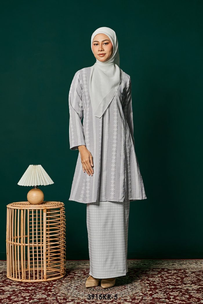 Riau Kurung in Grey (3915KR-5)