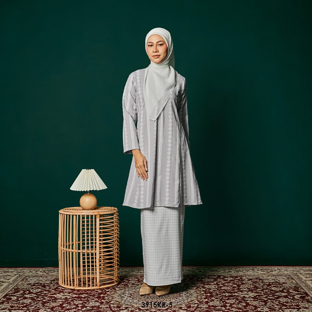 Riau Kurung in Grey (3915KR-5)