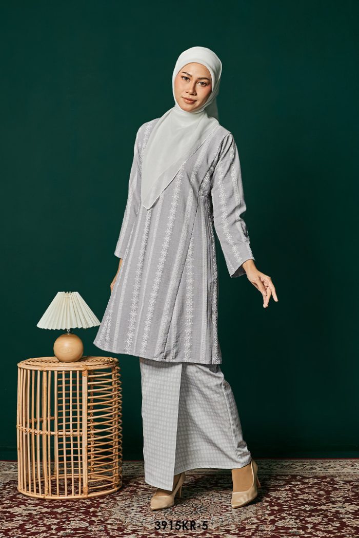 Riau Kurung in Grey (3915KR-5)