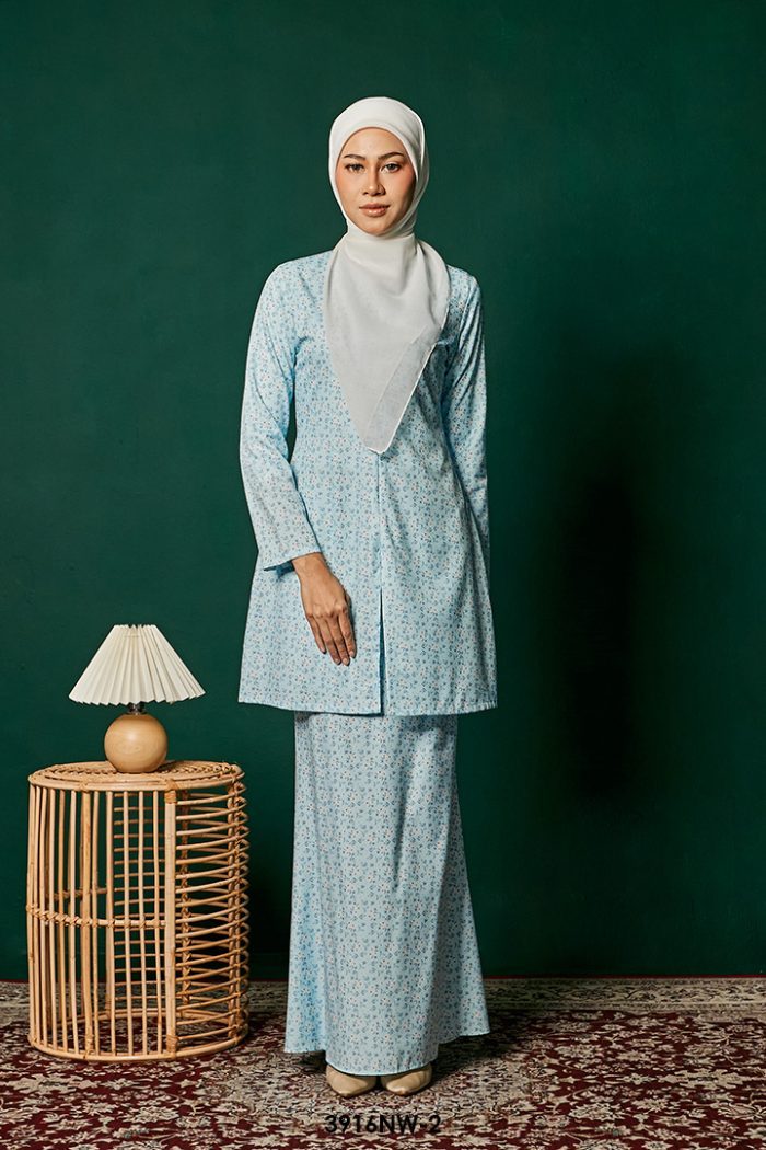 Kebaya Nawra in Powder Blue (3916NW-2)