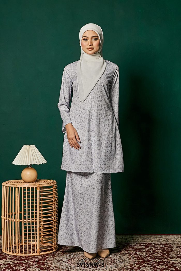 Kebaya Nawra in Grey (3916NW-3)