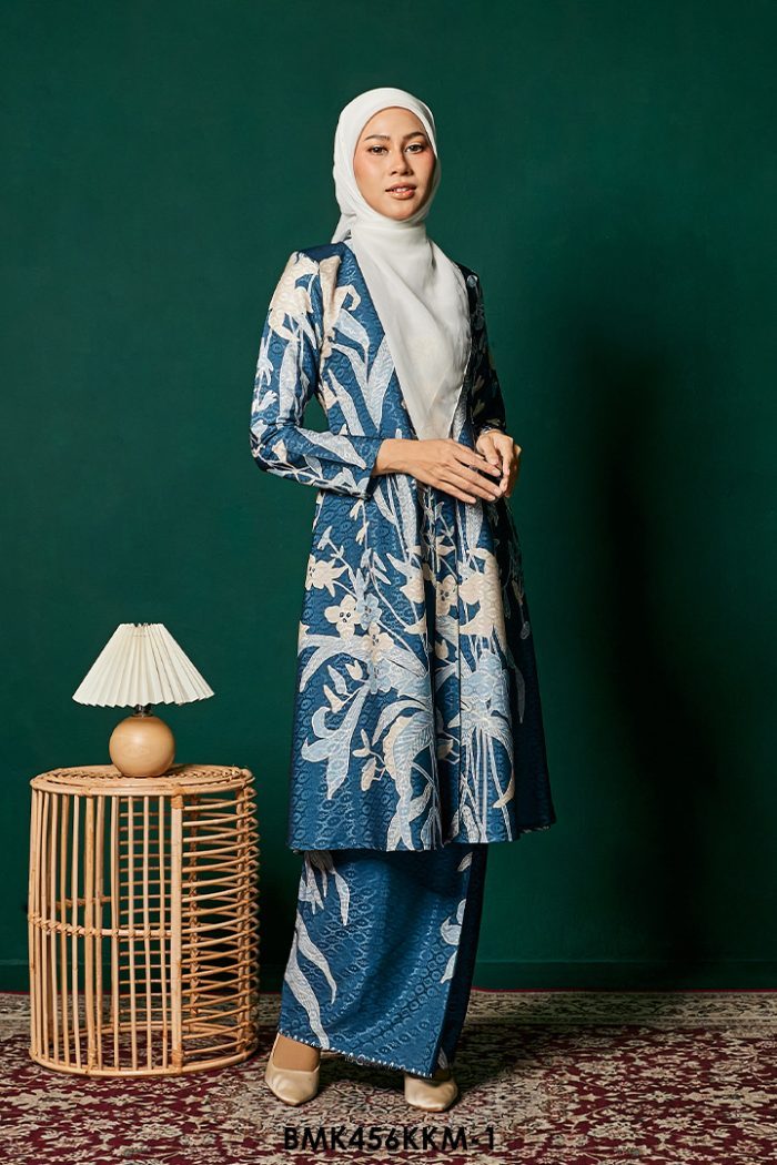 Kebarung Batiq Mia 3.0 Ribbon in Dark Teal (BMK456KKM-1)