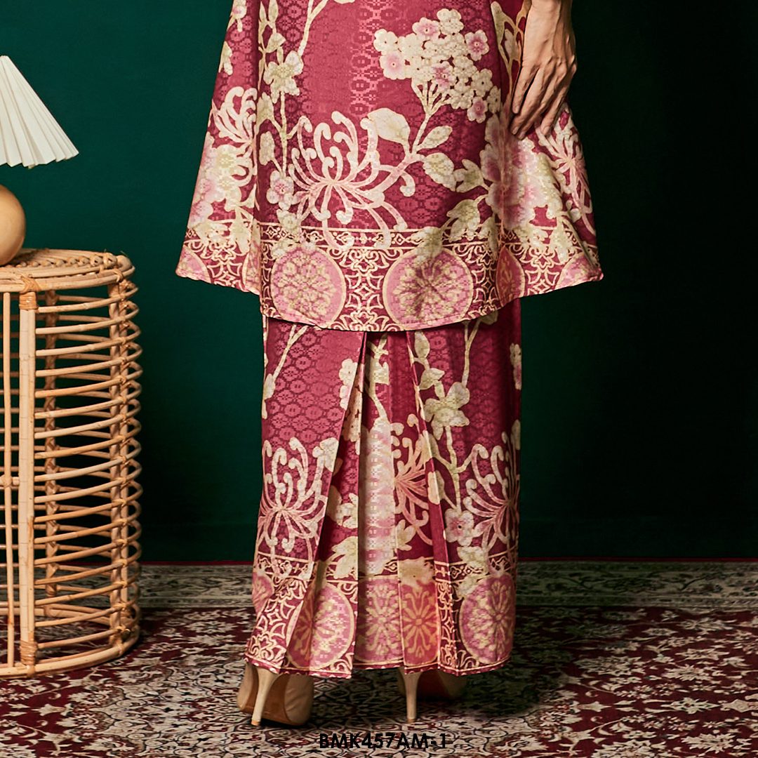 Ameera Kurung in Dark Rose (BMK457AM-1) - Image 3