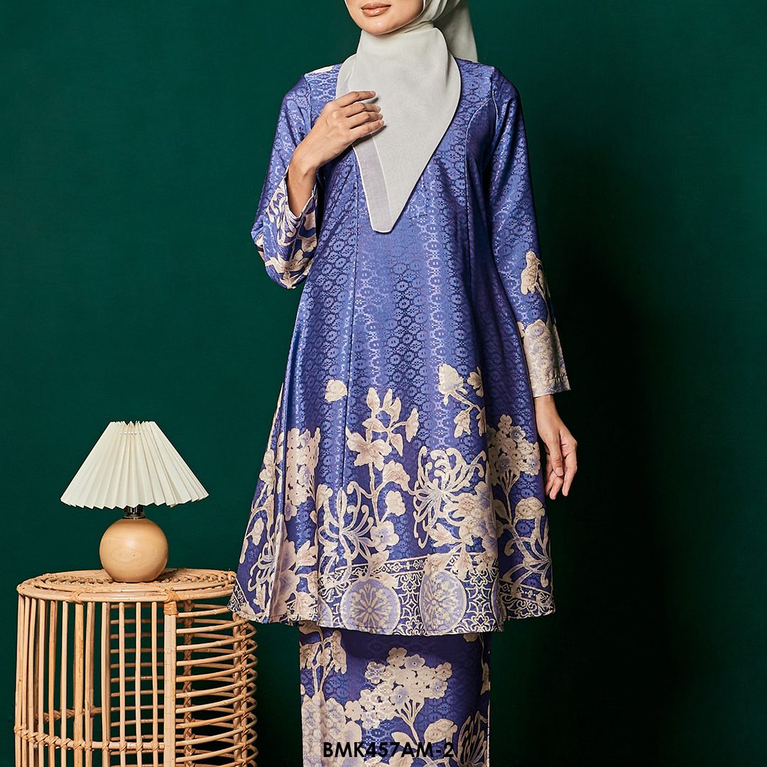 Ameera Kurung in Periwinkle (BMK457AM-2) - Image 4