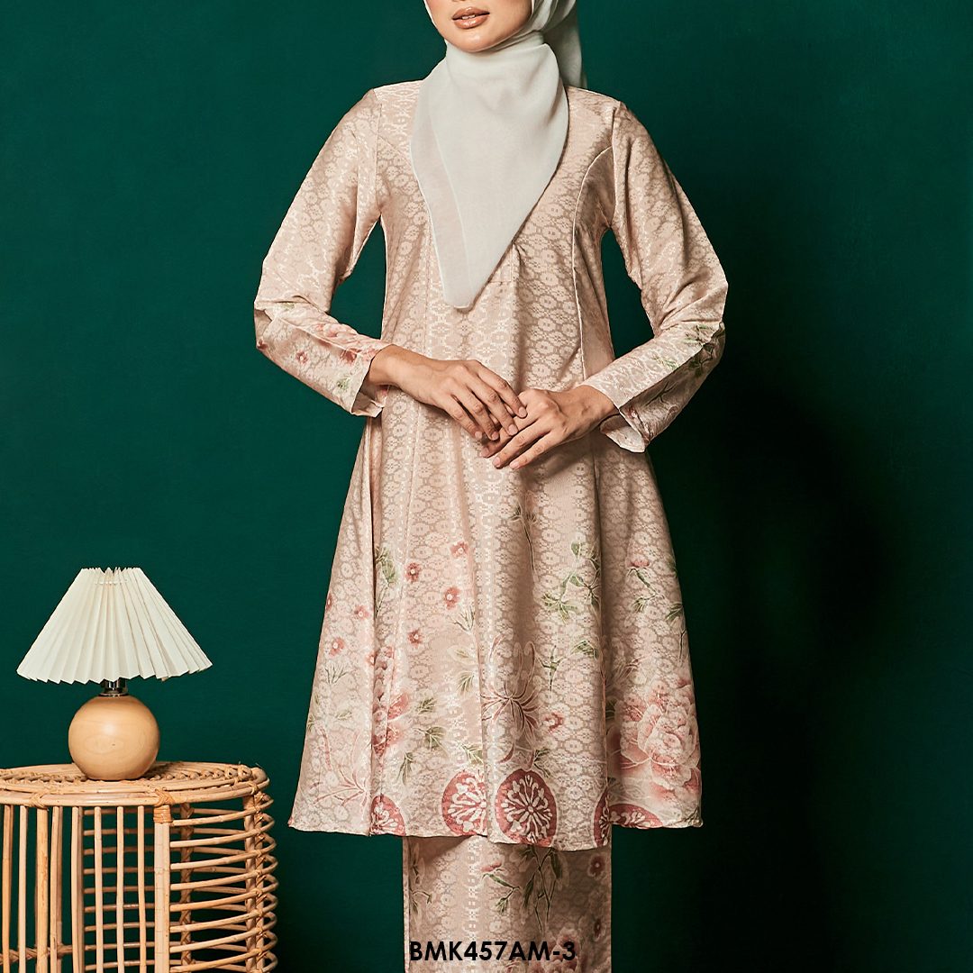 Ameera Kurung in Champagne (BMK457AM-3) - Image 4
