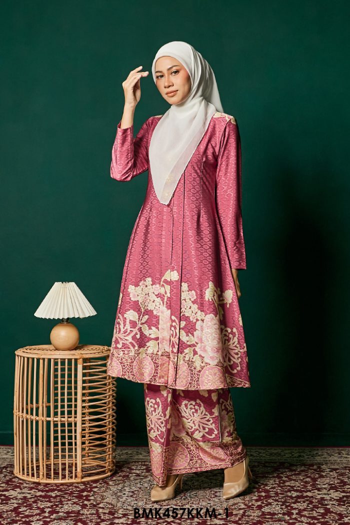 Kebarung Batiq Mia 3.0 Ribbon in Dark Rose (BMK457KKM-1)