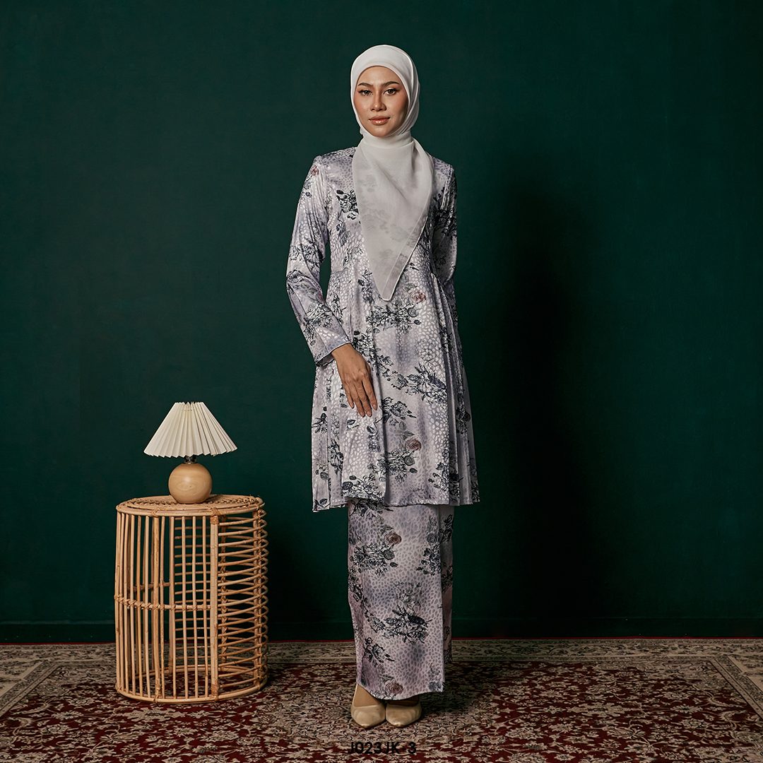 Juliana Kurung in Grey (J023JK-3)