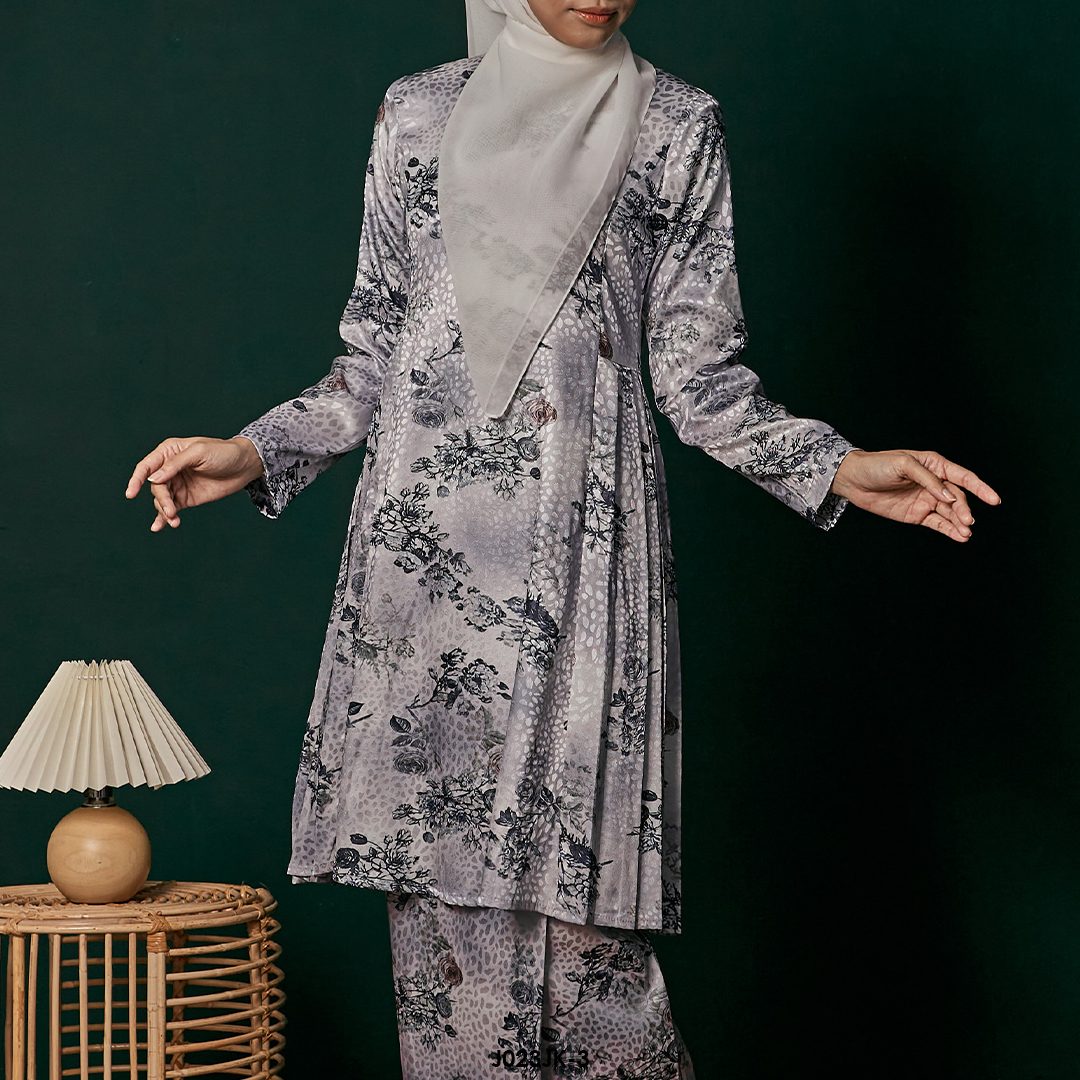 Juliana Kurung in Grey (J023JK-3) - Image 3