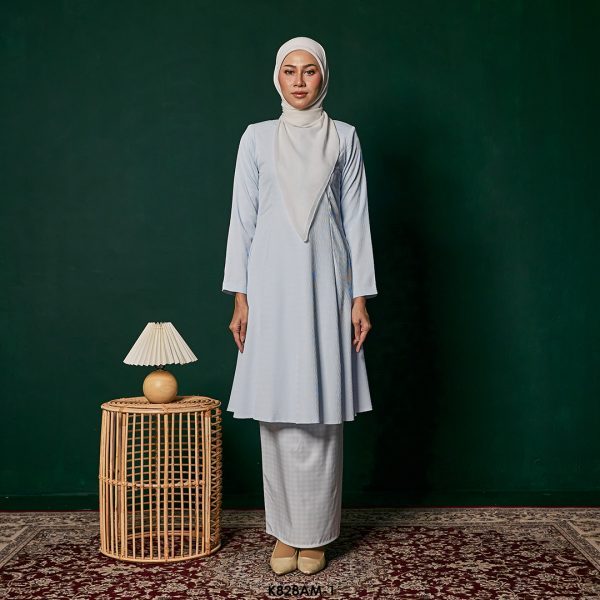Ameera Kurung in Baby Blue (K828AM-1)