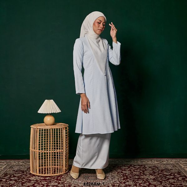 Ameera Kurung in Baby Blue (K828AM-1) - Image 2
