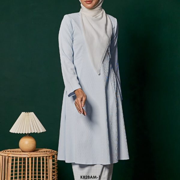 Ameera Kurung in Baby Blue (K828AM-1) - Image 4