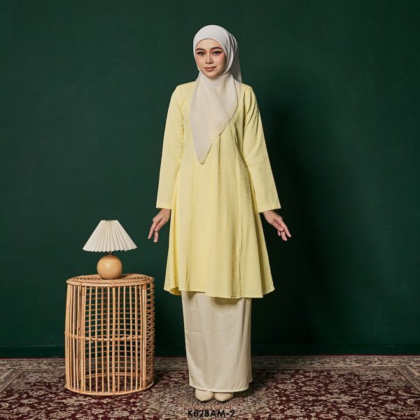 Ameera Kurung in Highlight Yellow (K828AM-2)