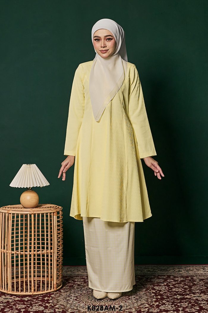 Ameera Kurung in Highlight Yellow (K828AM-2)