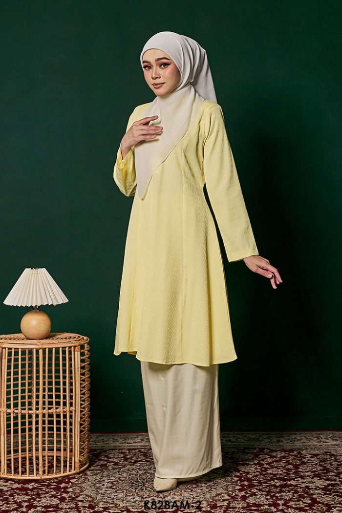 Ameera Kurung in Highlight Yellow (K828AM-2)