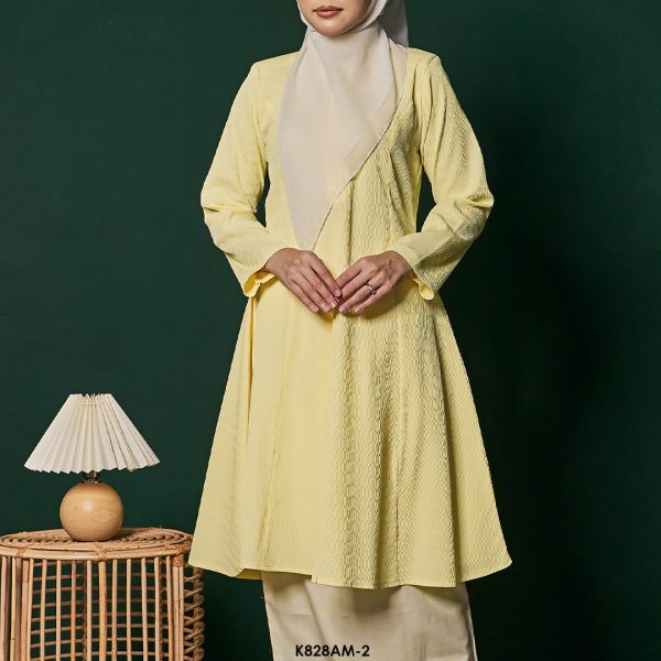 Ameera Kurung in Highlight Yellow (K828AM-2) - Image 4
