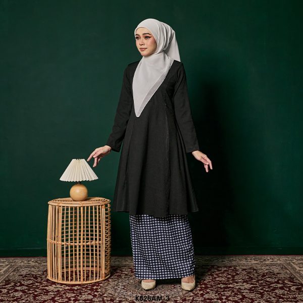 Ameera Kurung in Black (K828AM-3) - Image 2