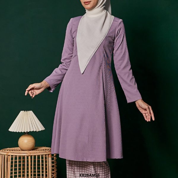 Ameera Kurung in Heather (K828AM-5) - Image 4