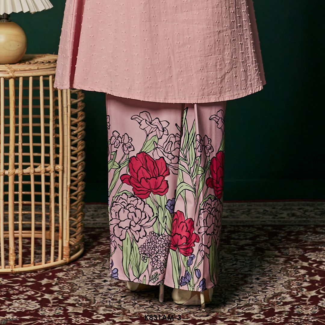 Ameera Kurung in Strawberry Milkshake (K831AM-3) - Image 3