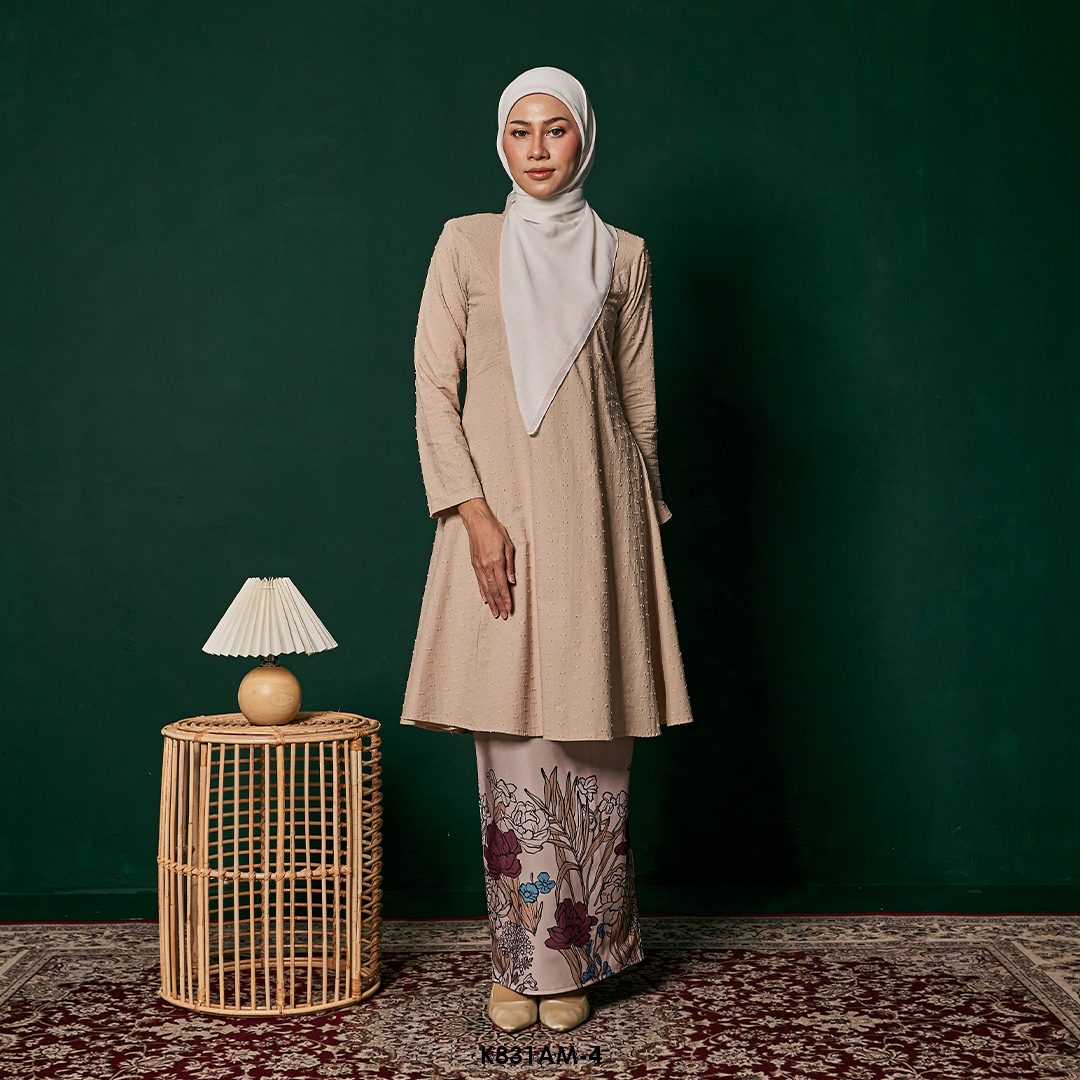 Ameera Kurung in Cappucino (K831AM-4)