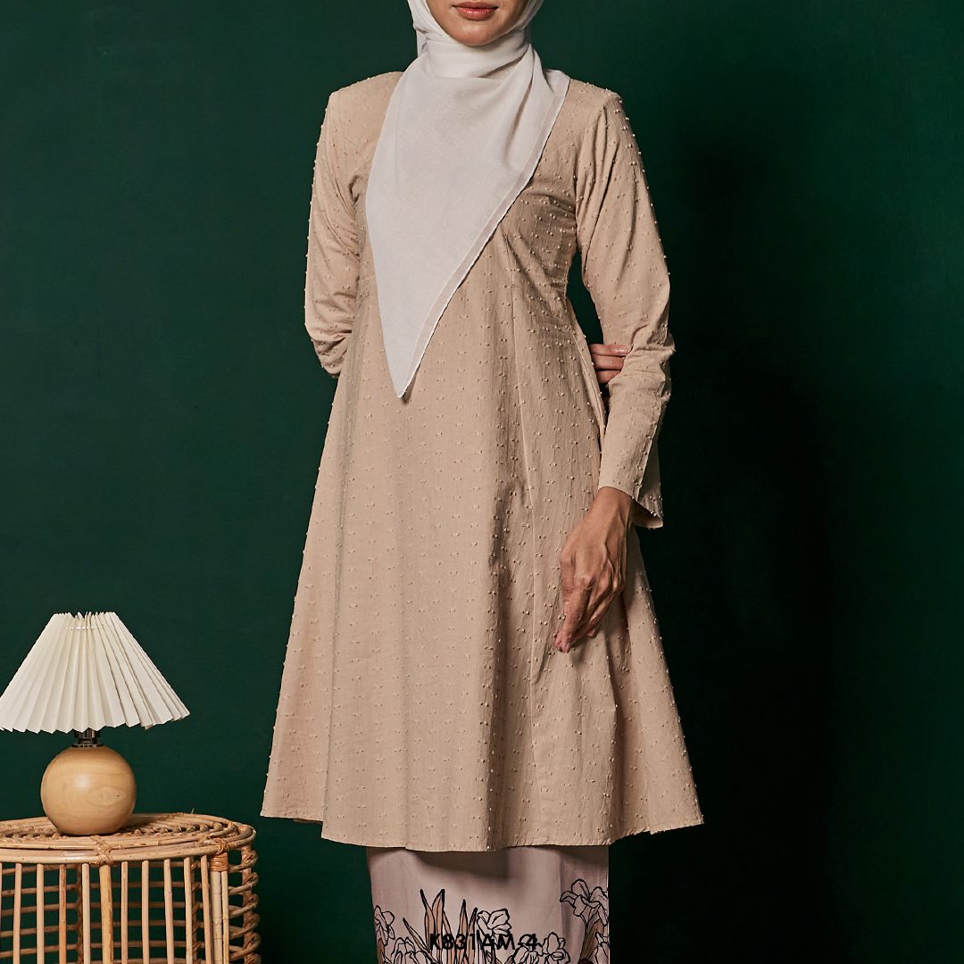 Ameera Kurung in Cappucino (K831AM-4) - Image 4