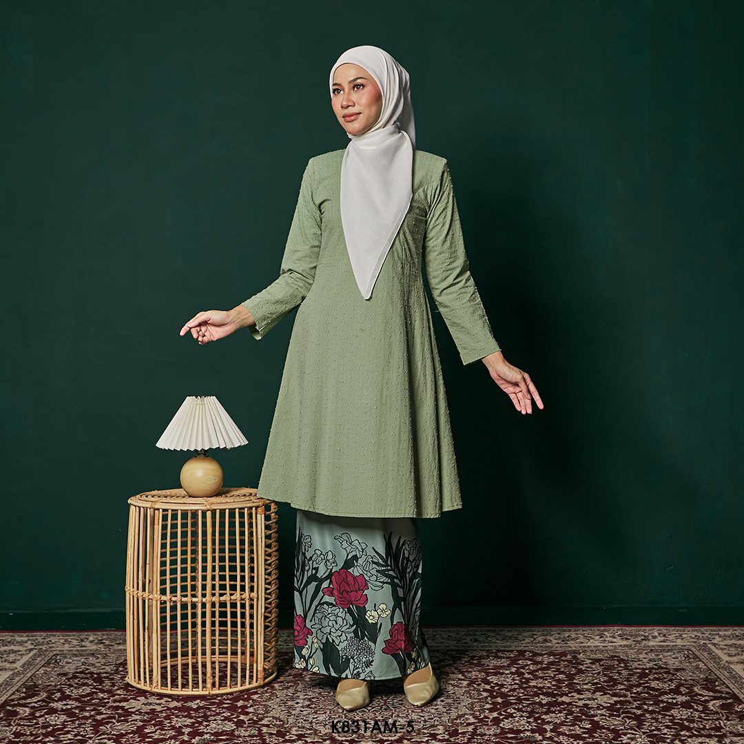 Ameera Kurung in Matcha (K831AM-5) - Image 2