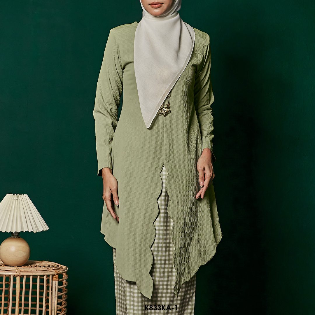 Kebaya Anggun 2.0 in Olive (K833KA-1) - Image 4