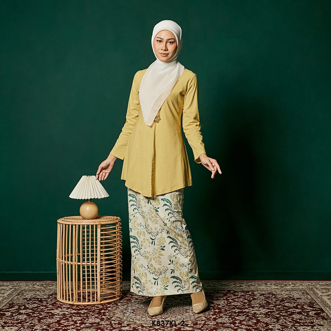 Kebaya Latifah in Butter Yellow (K837KL-2)