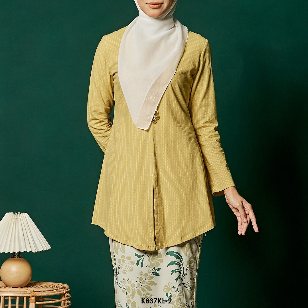 Kebaya Latifah in Butter Yellow (K837KL-2) - Image 4