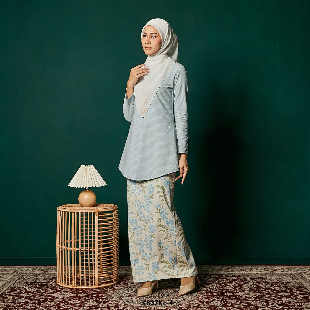 Kebaya Latifah in Soft Blue (K837KL-4) - Image 2