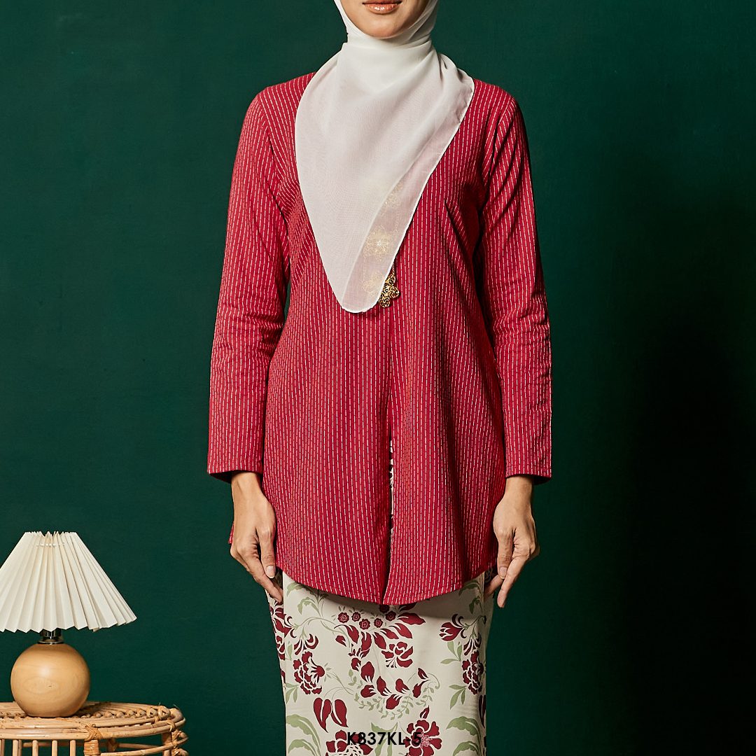 Kebaya Latifah in Red (K837KL-5) - Image 4