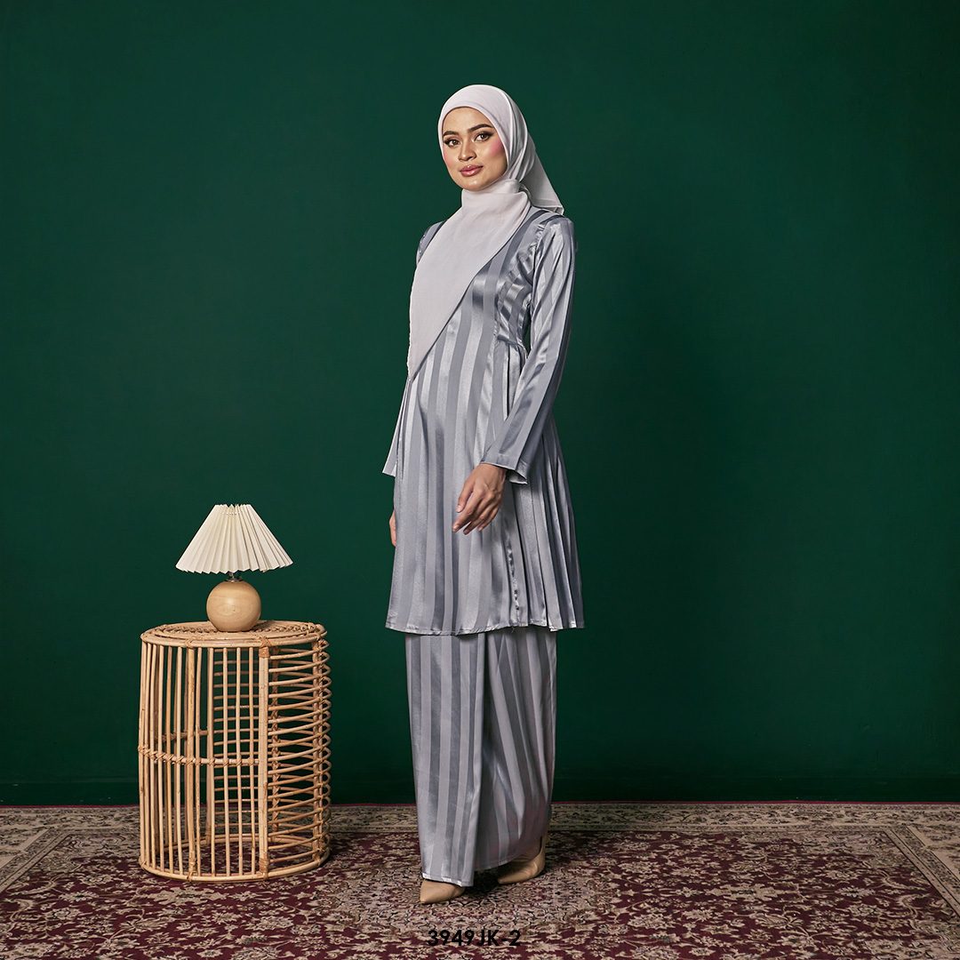 Juliana Kurung in Grey (3949JK-2) - Image 4