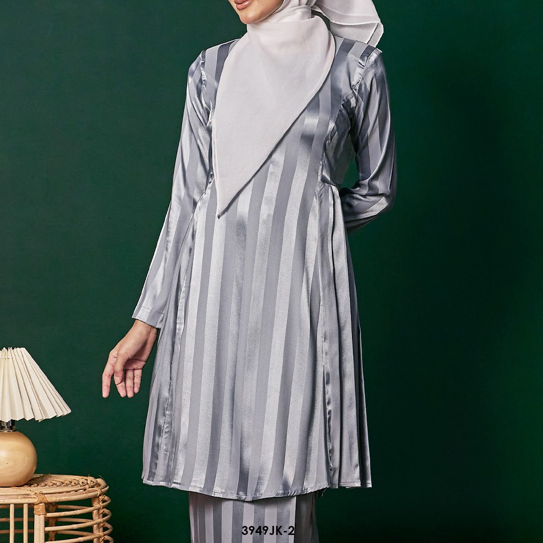 Juliana Kurung in Grey (3949JK-2) - Image 3