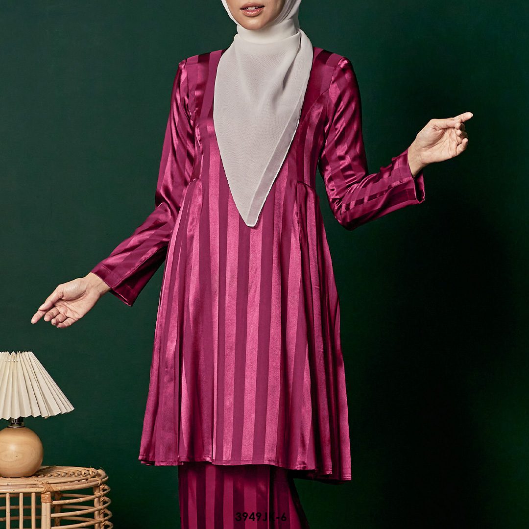 Juliana Kurung in Magenta (3949JK-6) - Image 4