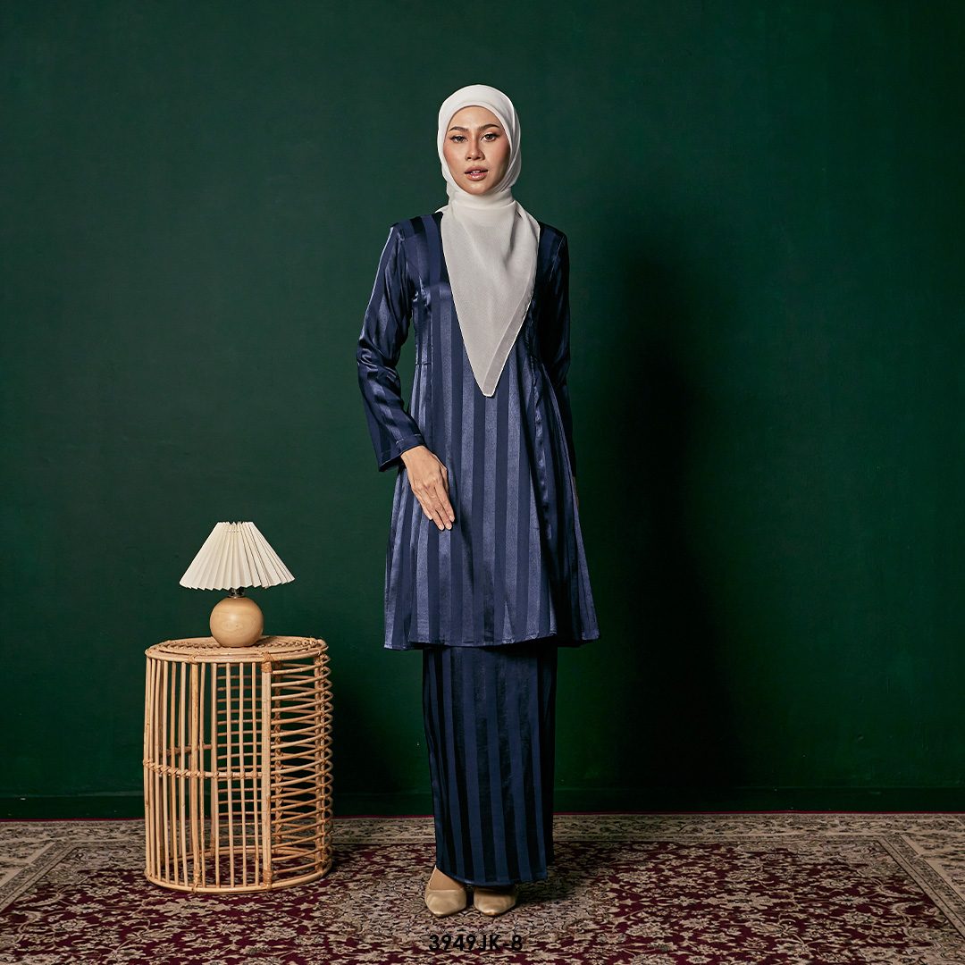 Juliana Kurung in Dark Blue (3949JK-8)