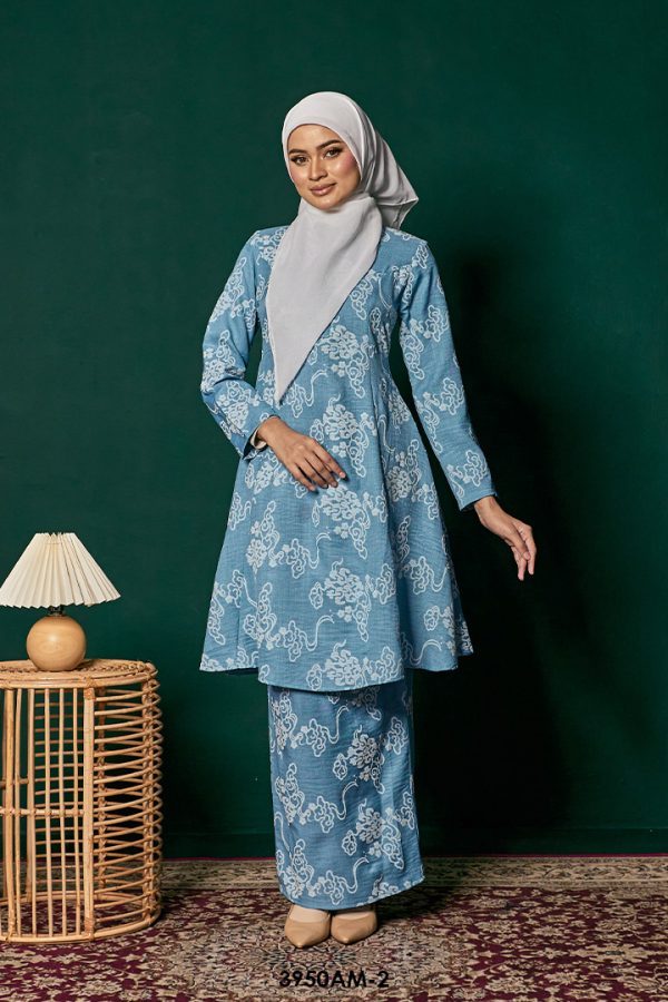 Ameera Kurung in Turquoise Green (3950AM-2)