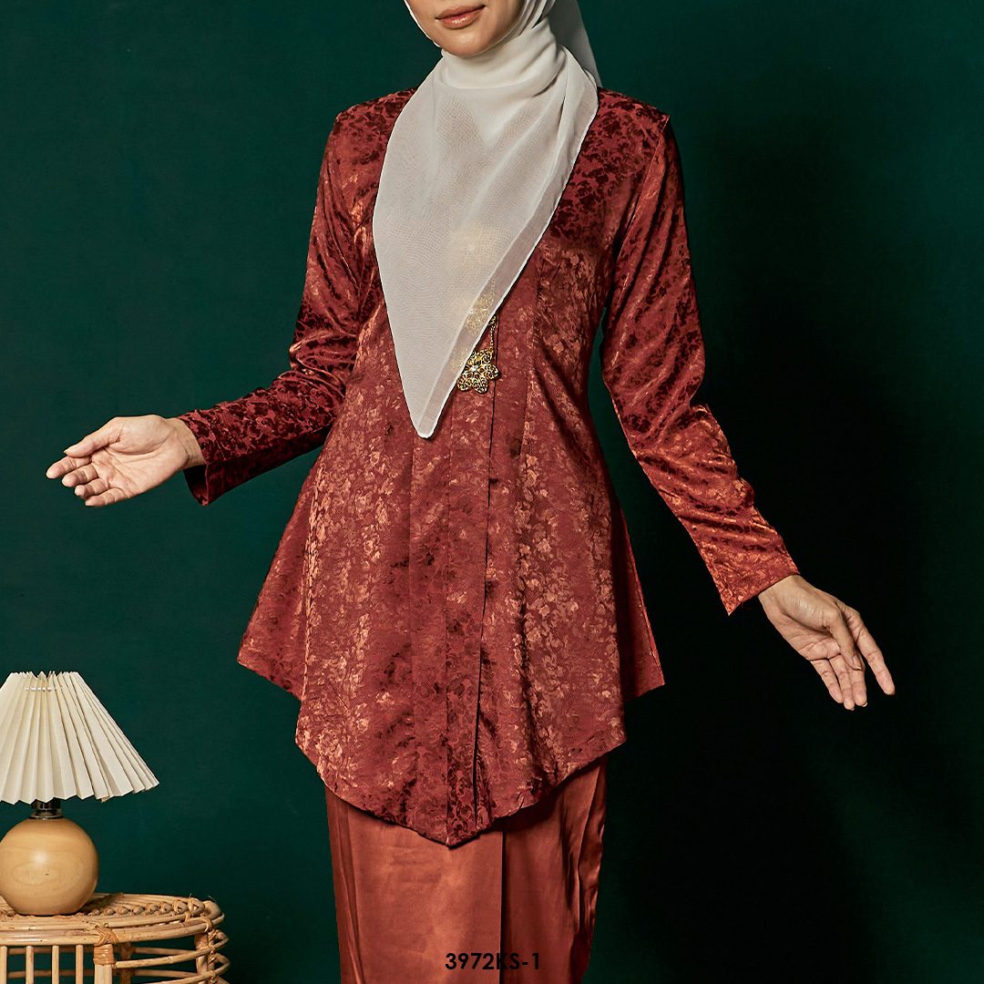 Kebaya Saloma in Deep Brick (3972KS-1) - Image 4