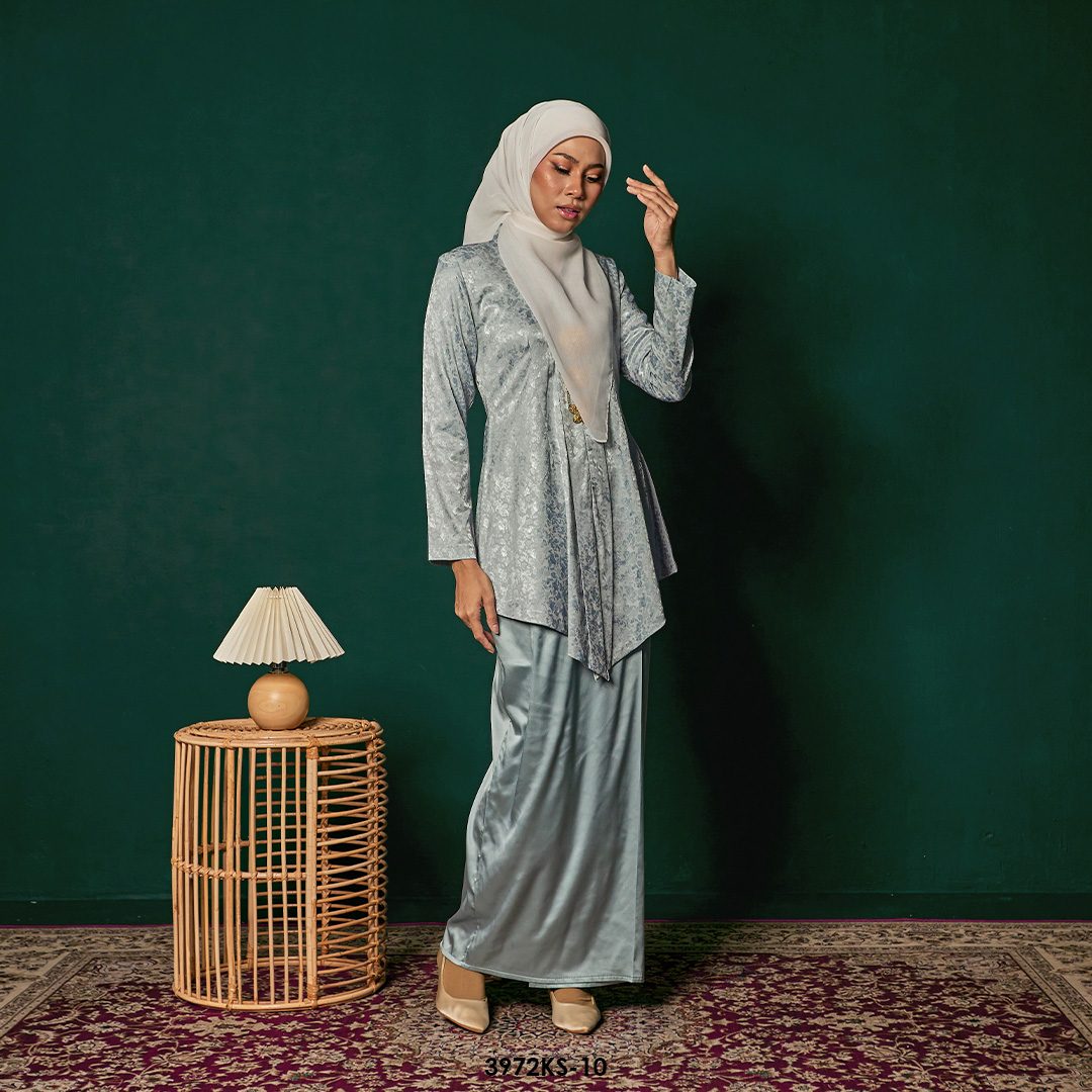 Kebaya Saloma in Icy Blue (3972KS-10) - Image 3