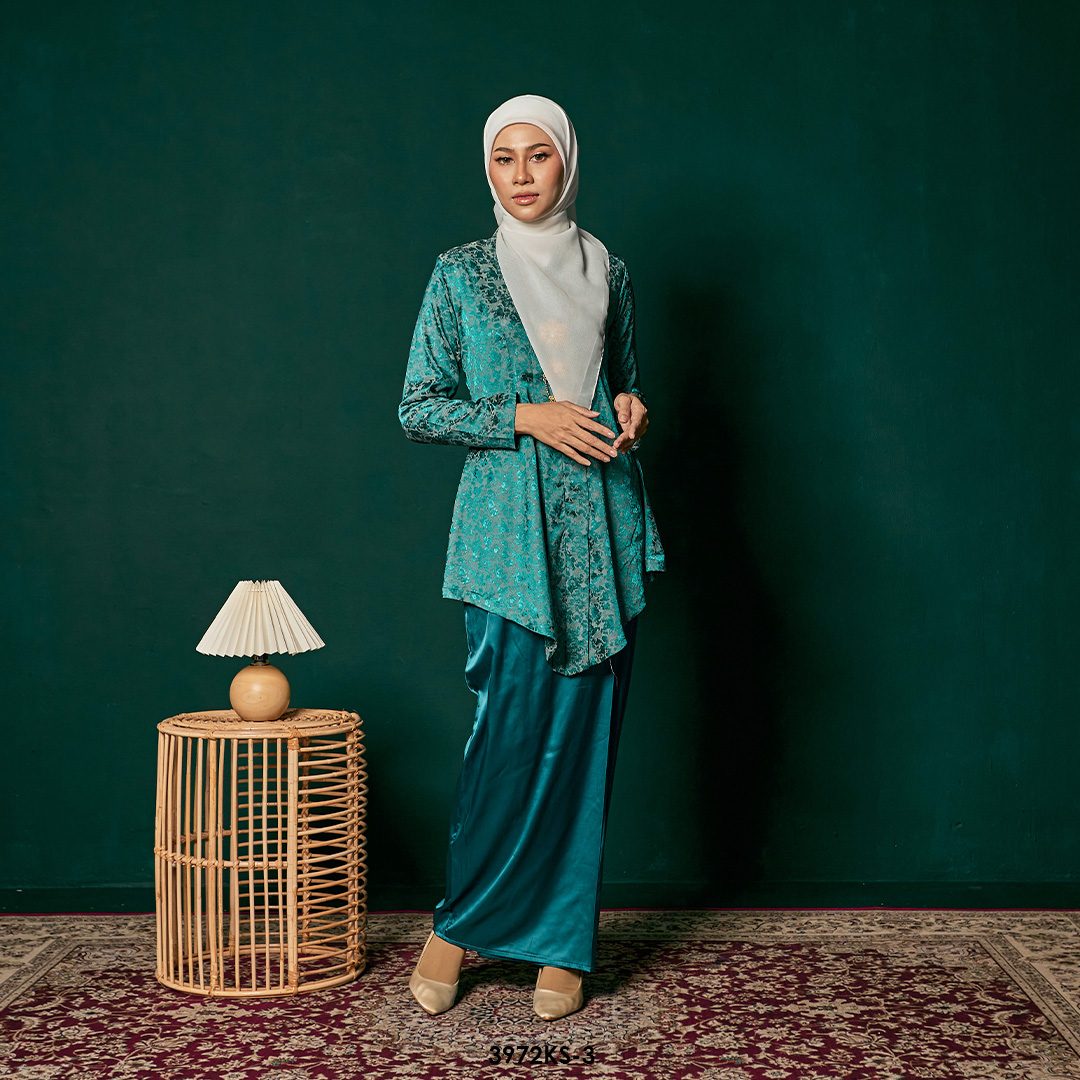 Kebaya Saloma in Teal Green (3972KS-3)