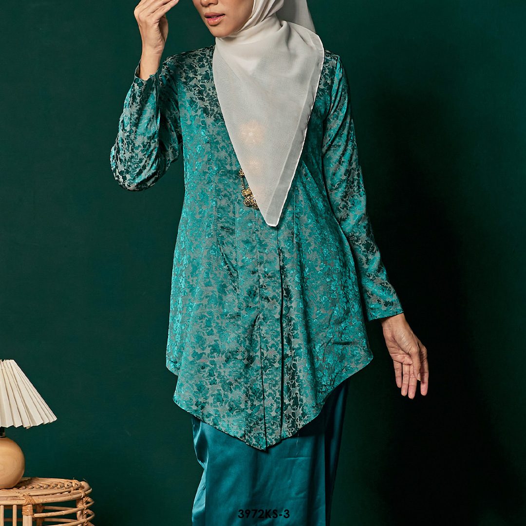 Kebaya Saloma in Teal Green (3972KS-3) - Image 4