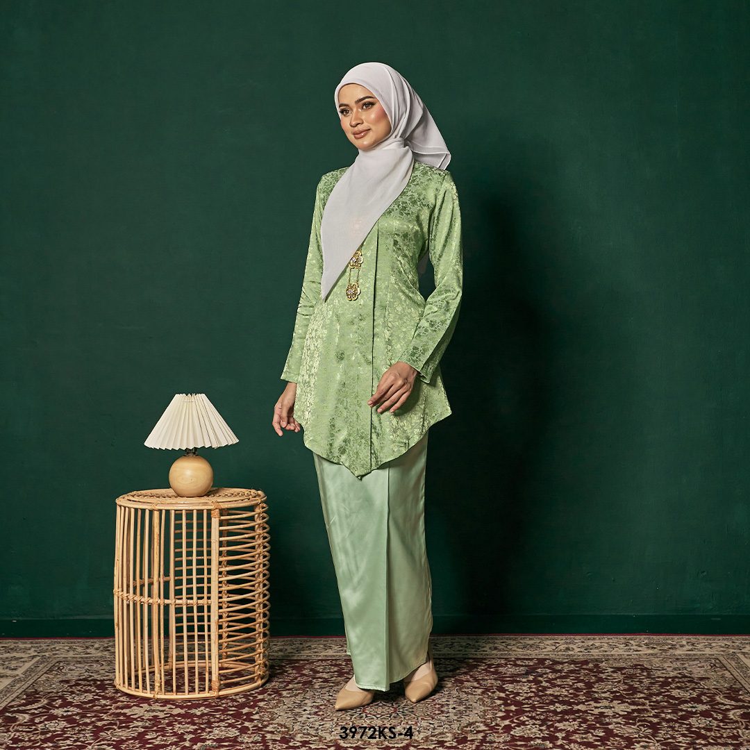 Kebaya Saloma in Pastel Green (3972KS-4) - Image 3