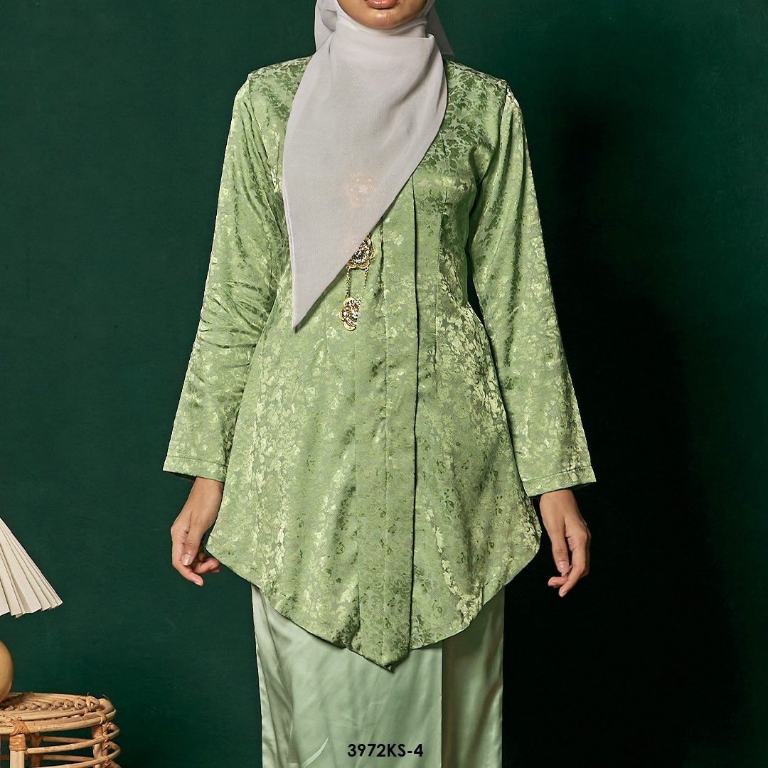 Kebaya Saloma in Pastel Green (3972KS-4) - Image 4