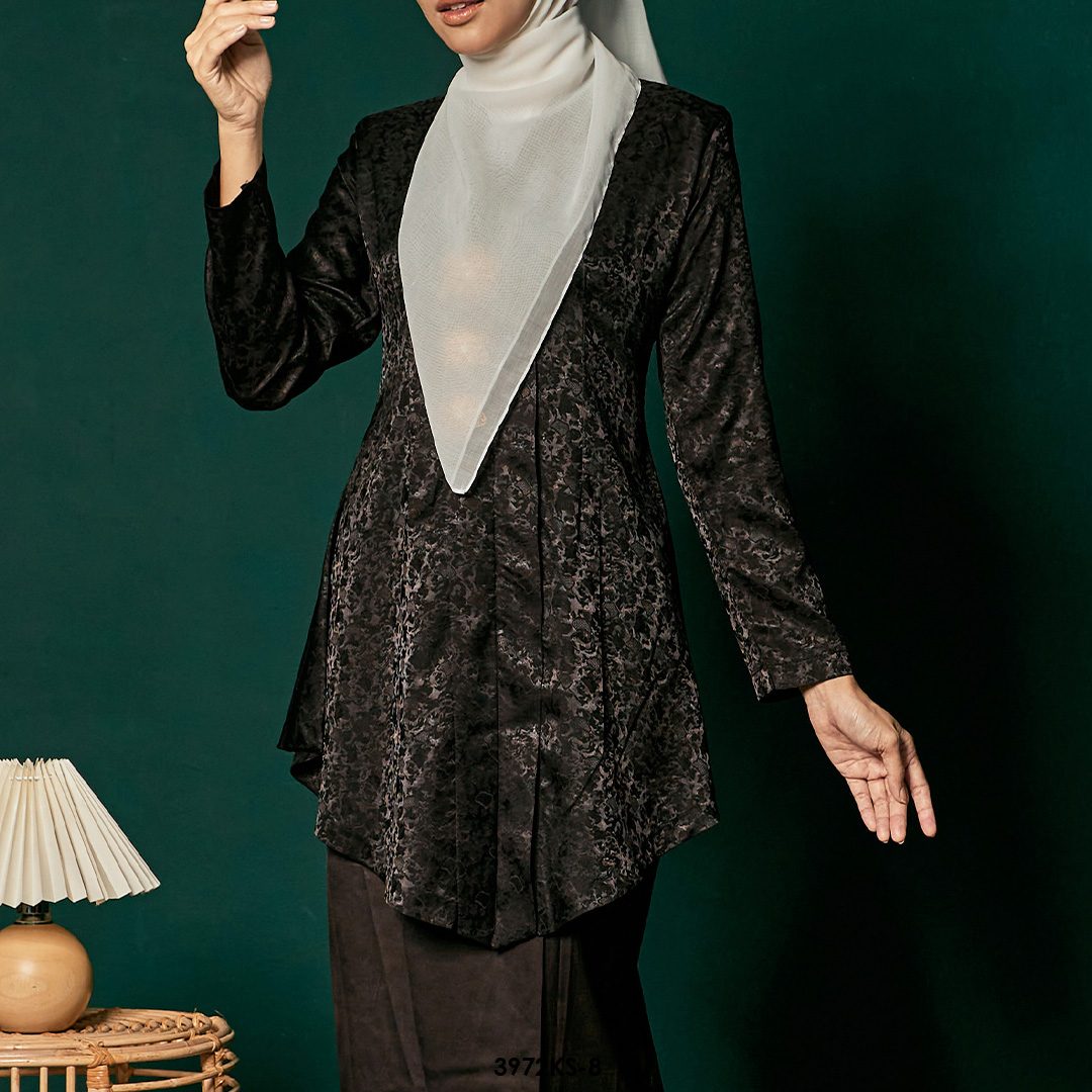 Kebaya Saloma in Black (3972KS-8) - Image 4